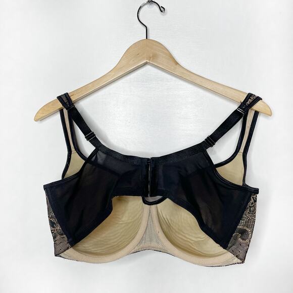 CACIQUE Black Lace Overlay Bra - Picture 2 of 4